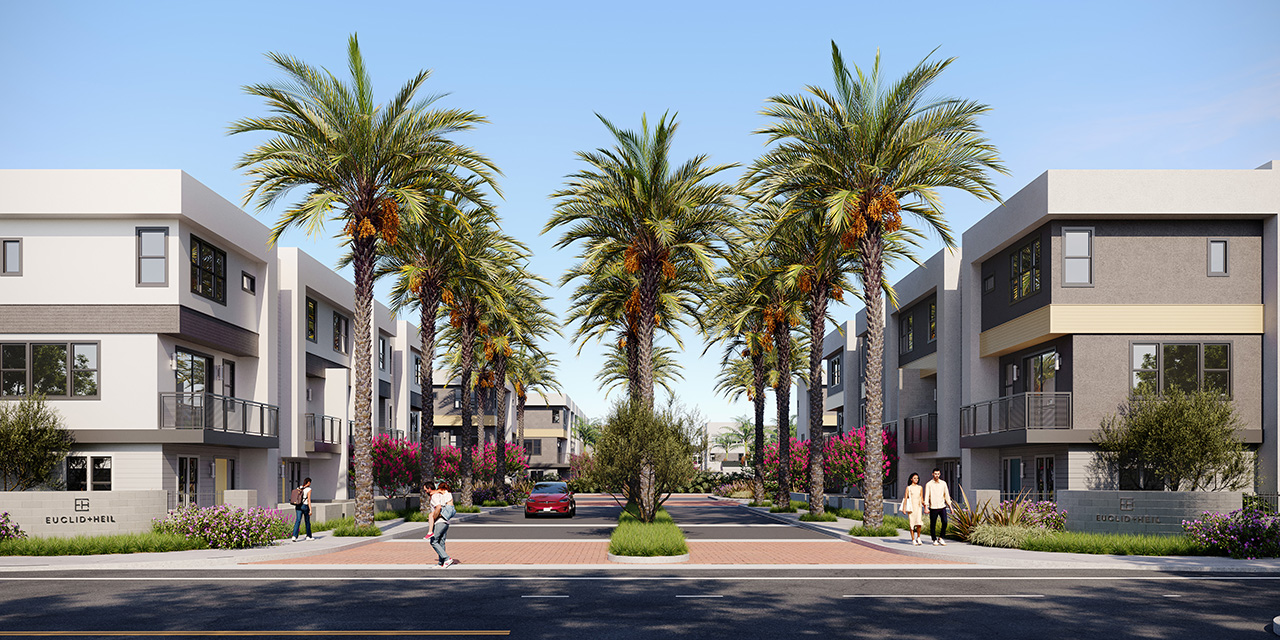 Euclid + Heil is a neighborhood that will grow with you from apartments, to townhomes to triplex homes